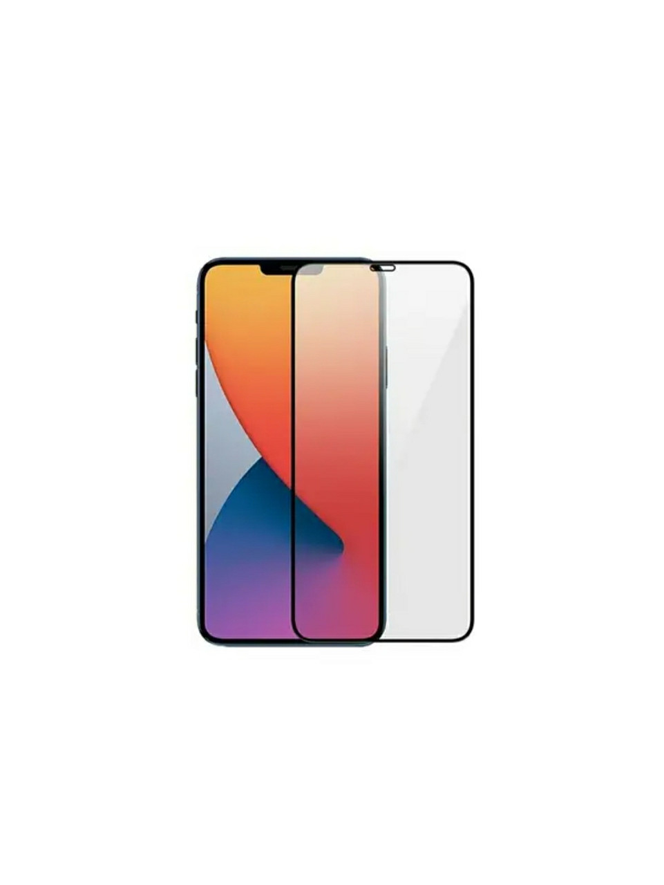 Захисне Закалене скло для Iphone 12 / Iphone 12 Pro Чорна рамка