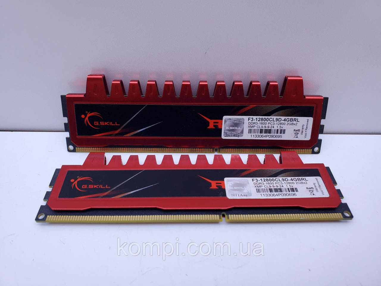 Оперативна пам'ять G.Skill 4Gb Kit (2x2Gb) DDR3 1600 МГЦ PC2-12800, фото 1