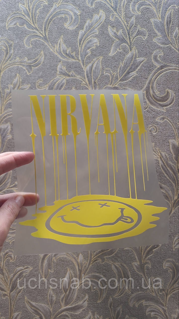 Термонаклейка на одяг напис NIRVANA, фото 1