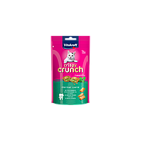 Лакомство для кошек Vitakraft Crispy Crunch мятные хрустящие подушечки для зубов 60 г