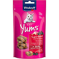 Лакомство для кошек сочные снеки Vitakraft Yums 40 г утка и бузина