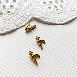 Мініатюра змішувач ретро 1.2 см Золото, фото 2