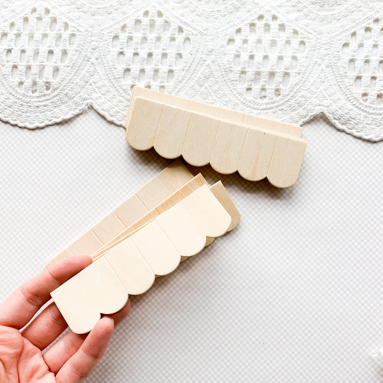 Мініатюра черепиця заготовка для даху 11.5*3.3 см набір 12 шт, фото 1