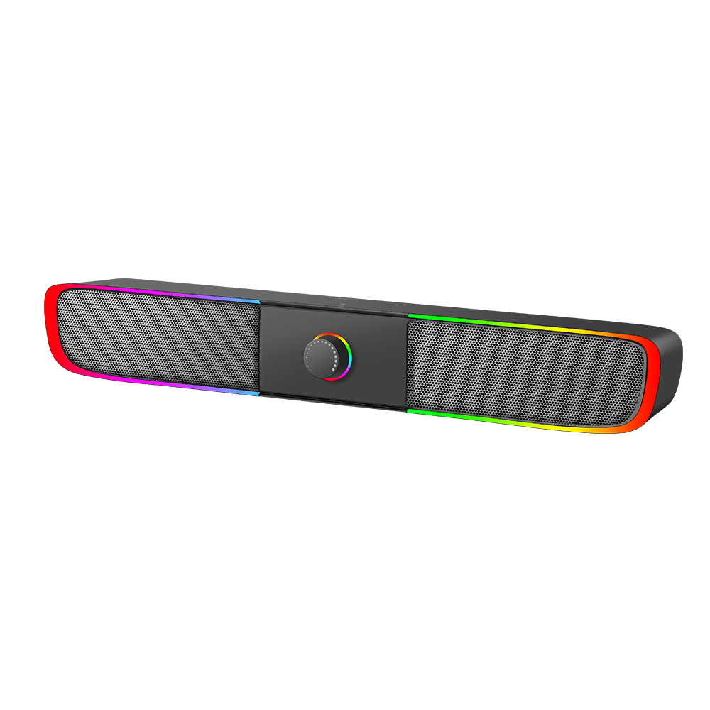 Usb Колонки комп'ютерні динаміки XTRIKE ME RGB-підсвітка стереодинаміки Black (SK-600)