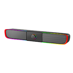 Usb Колонки комп'ютерні динаміки XTRIKE ME RGB-підсвітка стереодинаміки Black (SK-600)