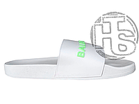 Женские шлепанцы Balenciaga Slides White Neon ALL08468