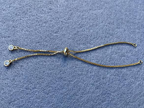 Основа для браслета, регульований Браслет Боло, золото