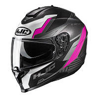 Мотошолом HJC black c70 silon black/pink