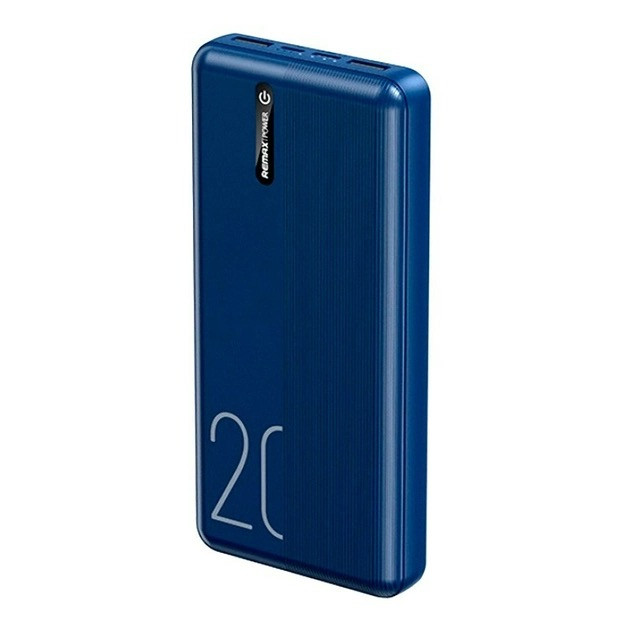 УМБ Powerbank Remax RPP-296 20000mAh |2USB/Type-C, 5W, 2.1A| синий