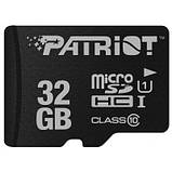 Micro SDHC 32GB Patriot class10 UHS-I (без адаптера), фото 2