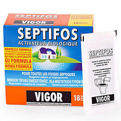 Біопрепарат Septifos Vigor для вигрібних ям, 0,45 кг, 18 пакетів