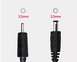 Кабель перетворювач KWS-910 USB-DC для роутера 9V/12V з перемикачем, DC 5.5×2.1 і перехідником 3.5х1,35, фото 2