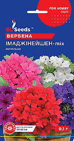 Вербени Імаджинейшн еасіння (0,1 г) (Verbena hybryda pendula mixture), For Hobby, TM GL Seeds