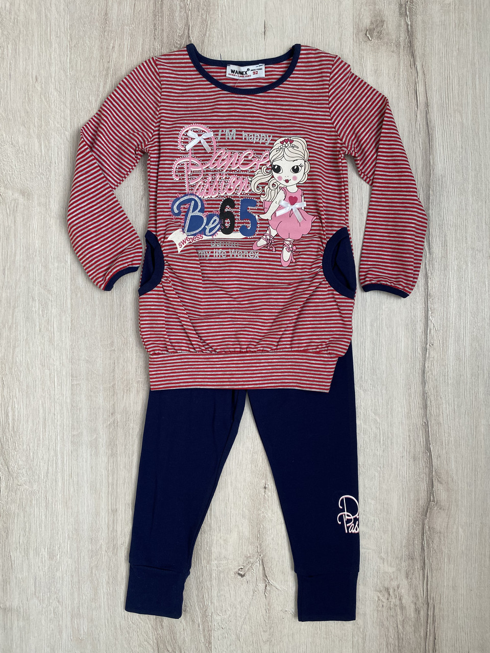 Костюм для дівчинки Wanex 4147 98 см Червоний