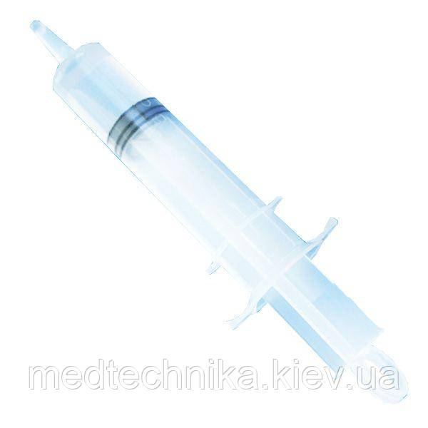 Шприц із конусом для катетера, 100 мл, Гемопласт, фото 1