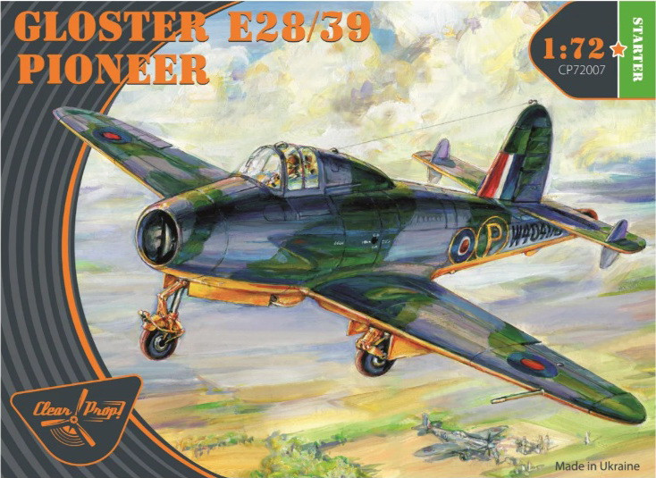 Пластикова модель 1/72 Clear Prop 72007 британський реактивний літак Gloster E28/39 Pioneer