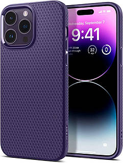 Чохол Spigen для iPhone 14 Pro - Liquid Air, Deep Purple (ACS05578)