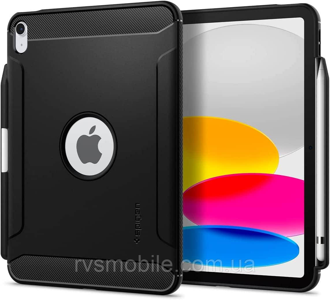 Чохол Spigen для iPad 10 (10.9") 2022 - Rugged Armor, Matte Black (ACS05552), фото 1