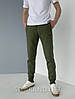 46,48,50,52,54. Утеплені чоловічі спортивні штани з якісного та натурального трикотажу ST-BRAND - оливкові, фото 3