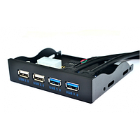 Контролер у відсік 3,5 2xUSB3.0 + 2xUSB2,0, 4 порти, 20pin to 2 port USB 3.0