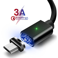 Магнитный  кабель черный ESSAGER для micro USB 1метр