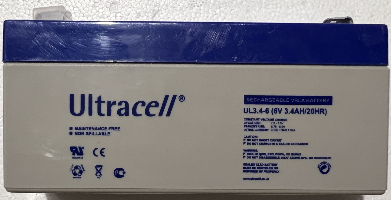 Акумулятор ULTRACELL UL3.4-6 6 V 3.4 Ah