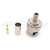 Роз'єм штекер BNC під кабель RG-58, Crimp (обтискач), фото 5