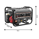 Graphite Генератор бензиновий 58G904, 2.0/2.2кВт, 1х12В та 2х230В (16А), бак 15л, 360г/кВтГ, 40 кг  Baumar - Завжди Вчасно, фото 5