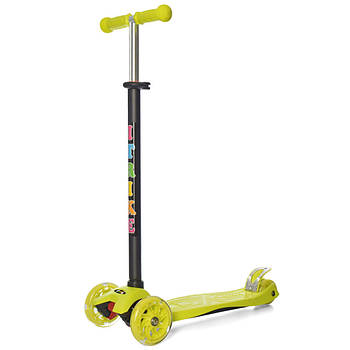 Дитячий самокат iTrike JR 3-003-GR1 MAXI світні колеса