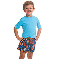 Дитяча футболка з УФ-захистом для водних видів спорту - Синя - 8 р 125-132 см