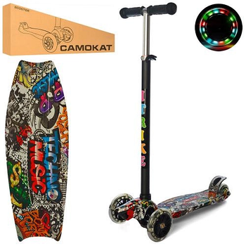 Самокат дитячий MAXI iTrike JR 3-055-1-WP8 з підсвіткою