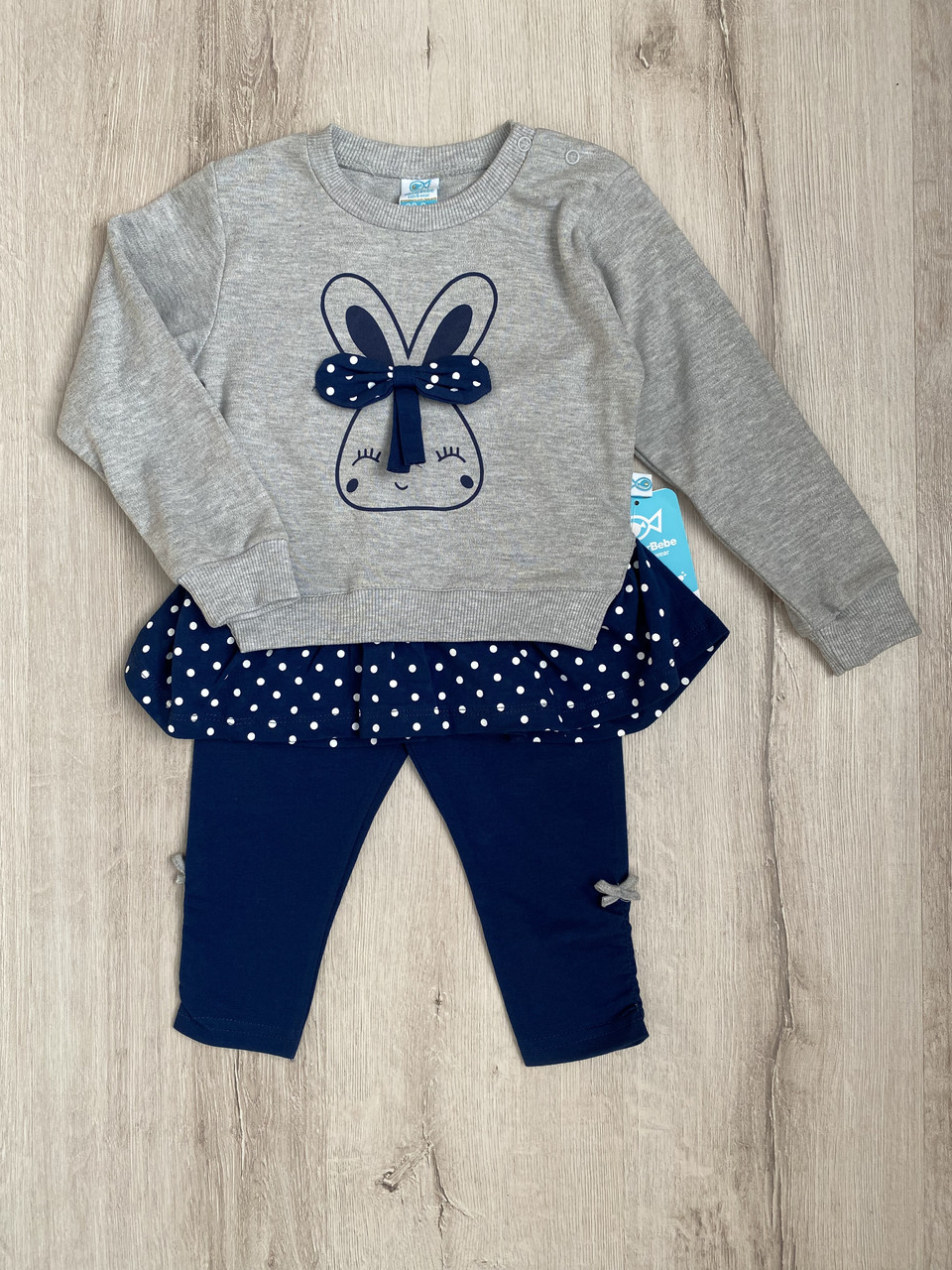 Костюм для дівчинки Nazar Bebe 1942 12 міс 80 см Синій