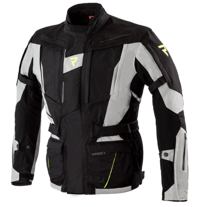 МОТОКУРТКА ТЕКСТИЛЬНА REBELHORN HARDY II GREY/BLACK/FLO YELLOW
