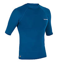 Солнцезащитная футболка мужская 100 для серфинга синяя - S M, Синій - 2566