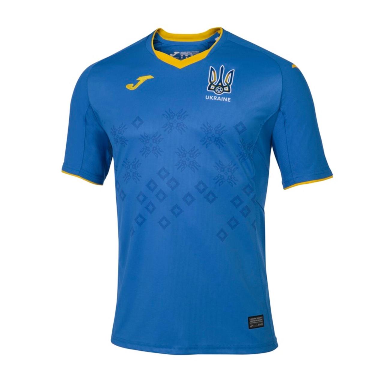 Игровая футболка сборной Украины по футболу Joma синяя - EU38 RU44 EU40 UA46 - фото 1 - id-p1775957138