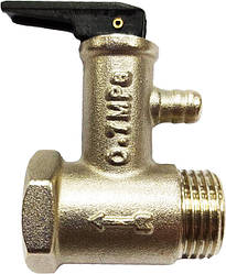 Запобіжний клапан для бойлера зі зворотним клапаном 1/2", 7 бар Tervix Pro Line Volcano 301212