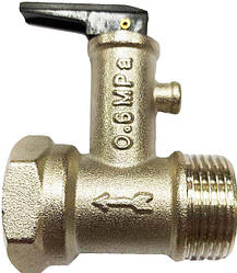 Запобіжний клапан для бойлера зі зворотнім клапаном 3/4", 6 бар Tervix Pro Line Volcano 301222