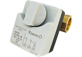 Клапан 2-ходовий кульовий Tervix Pro Line ORC н/в 1/2" DN15 з електроприводом (201112)