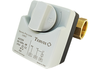 Клапан 2-ходовий кульовий Tervix Pro Line ORC н/в 1 1/4" DN32 з електроприводом (201142)