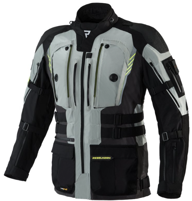 КУРТКА ТЕКСТИЛЬНА REBELHORN PATROL GREY/BL/FLO YELLOW