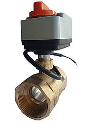 2-ходовий кульовий клапан н/в 1 1/2" DN40 з електроприводом Tervix Pro Line ORC2 201165