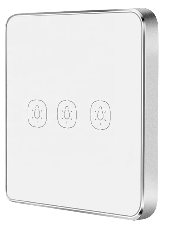 Розумний сенсорний вимикач Tervix Pro Line ZigBee Touch Switch (3 клавіші), без нуля 438131