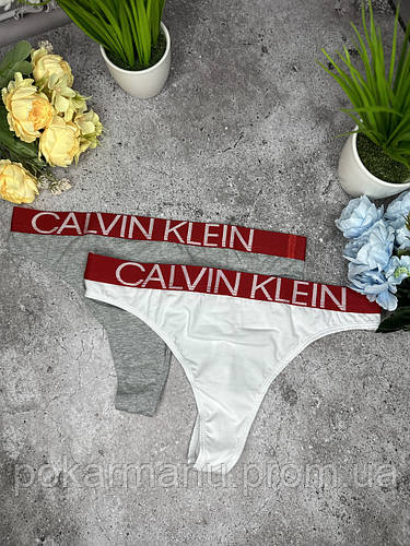 Calvin Klein City Набор женских трусиков стринги набор 2шт хлопкое ...