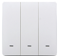 Розумна клавішна кнопка-вимикач Tervix Pro Line ZigBee Push Button (3 клавіші), на батарейках 438021
