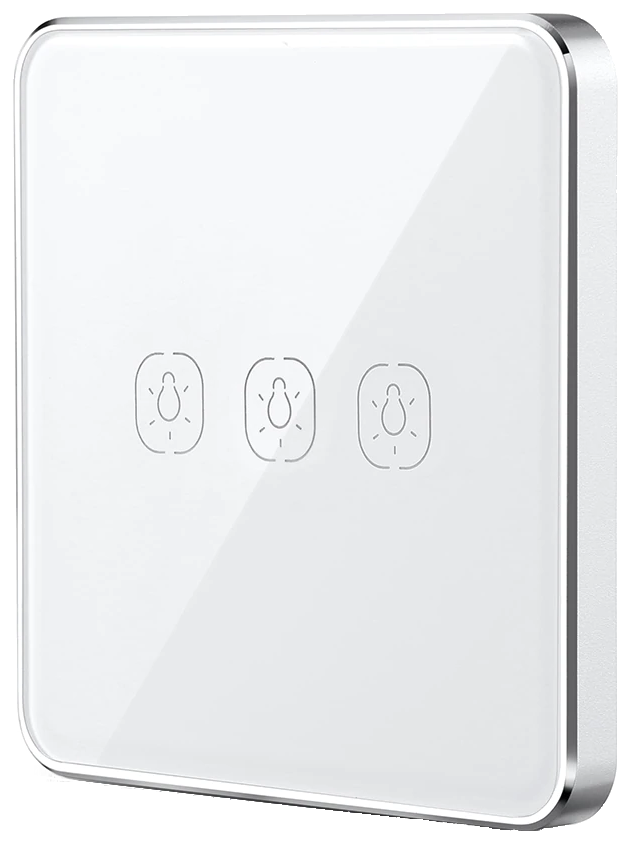Розумна сенсорна кнопка-вимикач Tervix Pro Line ZigBee Touch Switch (3 клавіші), на батарейках 438031