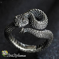 Кольцо змей змея в стиле панк ,унисекс , когти готическое кольцо