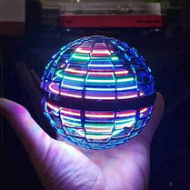 Літаюча куля спіннер, що світиться FlyNova pro Gyrosphere іграшка м'яч бумеранг, фото 2
