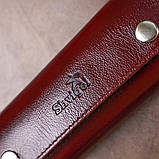 Добротна шкіряна ключниця Shvigel 16532 Бордовий, фото 8