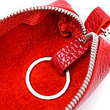 Кожана жіноча ключниця Shvigel 16537 Червоний, фото 4