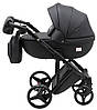 Коляска 2 в 1 Adamex Luciano ECO SA-2 чорний, фото 3
